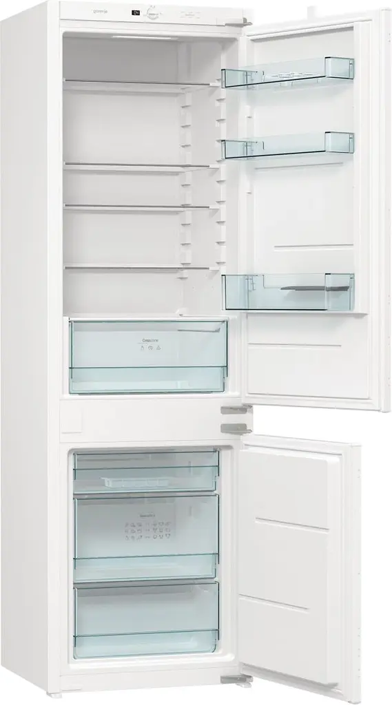 Встраиваемый холодильник Gorenje с морозильной камерой А+ NF+ зона свежести LED дисплей белый (NRKI418FE0) - фото 3