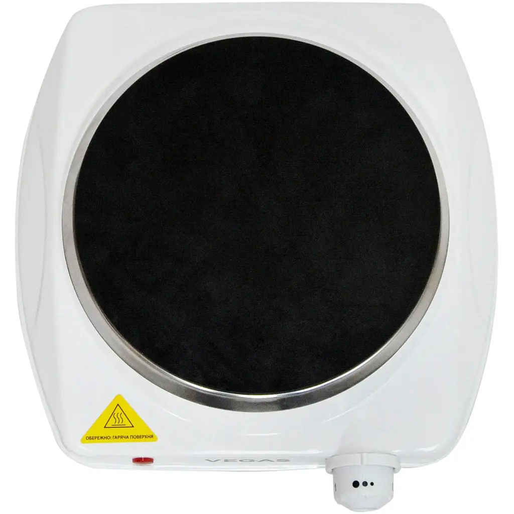Електроплита Vegas VEC-1100W керамічна одноконфорочна (VEC-1100W) - фото 2