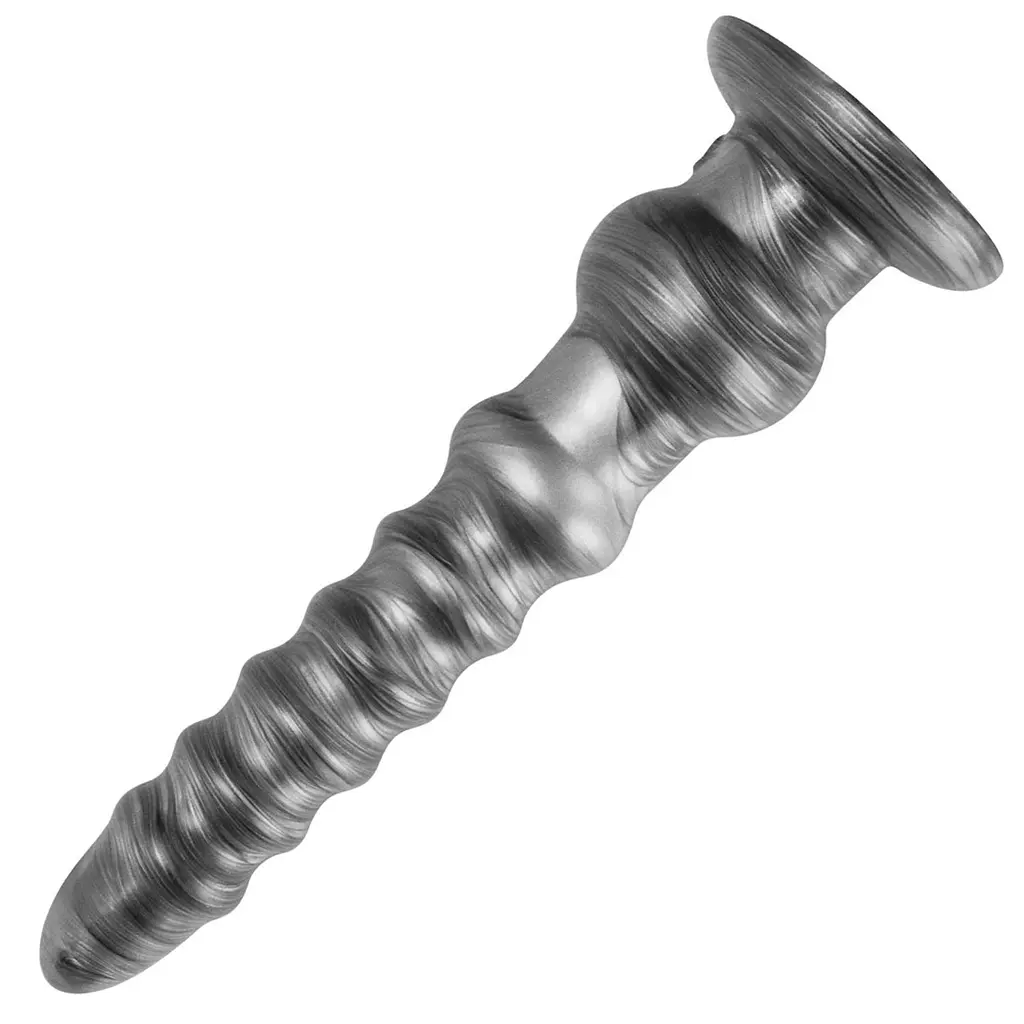 Вибратор King Sized Vibrating Vibrax Slider 12.5" 32.3 см серый - фото 4