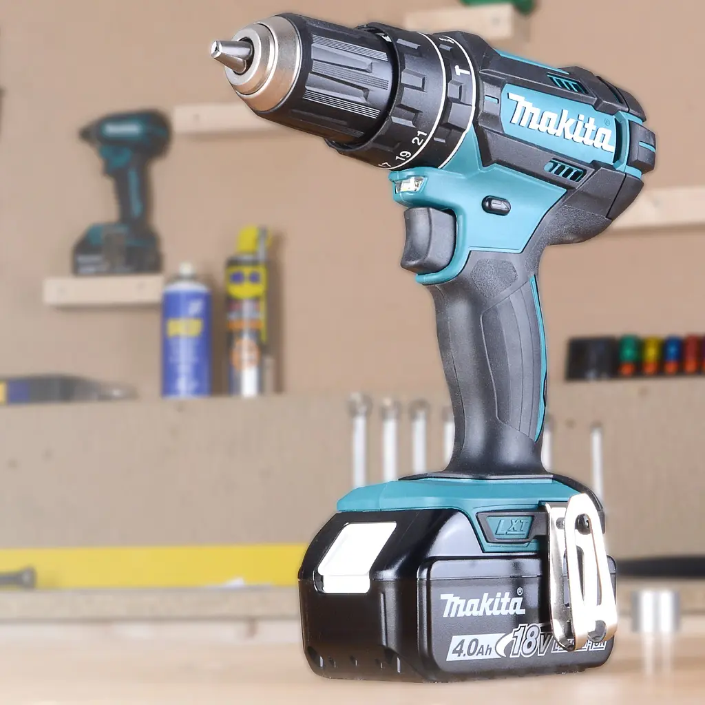 Шурупокрут з ударом акумуляторний Makita DHP482Z (62 Нм, 1.5-13 мм, LXT, без акумуляторів та зарядного пристрою) - фото 8