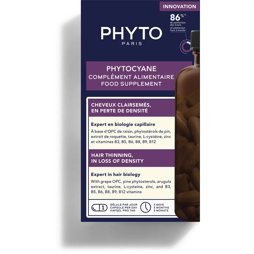 Дієтична добавка Phyto Phytocyane від випадіння волосся 84 капсули - фото 2