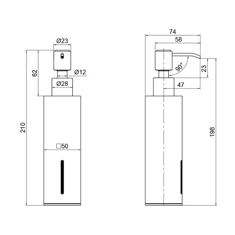 Дозатор для рідкого мила Q-tap Liberty CRM 1152-2  - фото 3