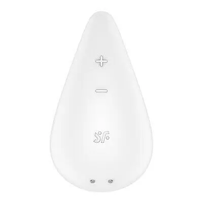 Вібратор для зовнішньої стимуляції Satisfyer Dew Drop White, 2 мотори, 12 режимів, м’який корпус - фото 2