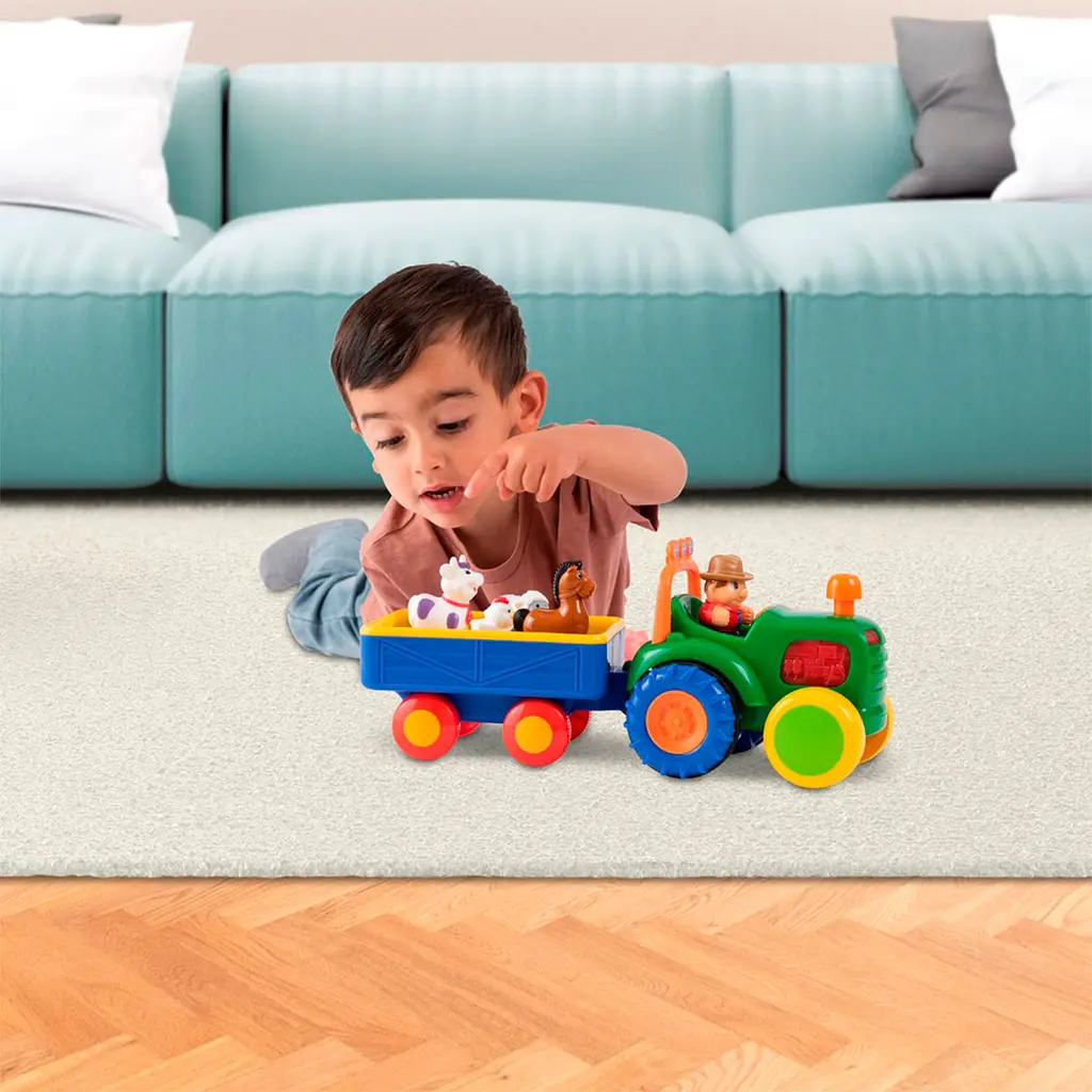 Іграшка на колесах Kiddieland Трактор фермера, укр. мова (024753) - фото 11