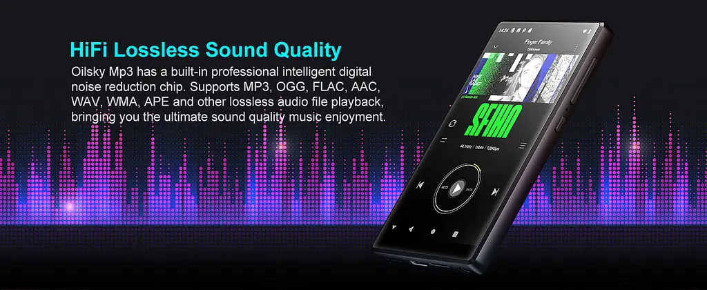 HIFI MP3 Audio плеєр Oilsky M501 80 ГБ, Bluetooth, Wi-Fi, Android, IPS - фото 7