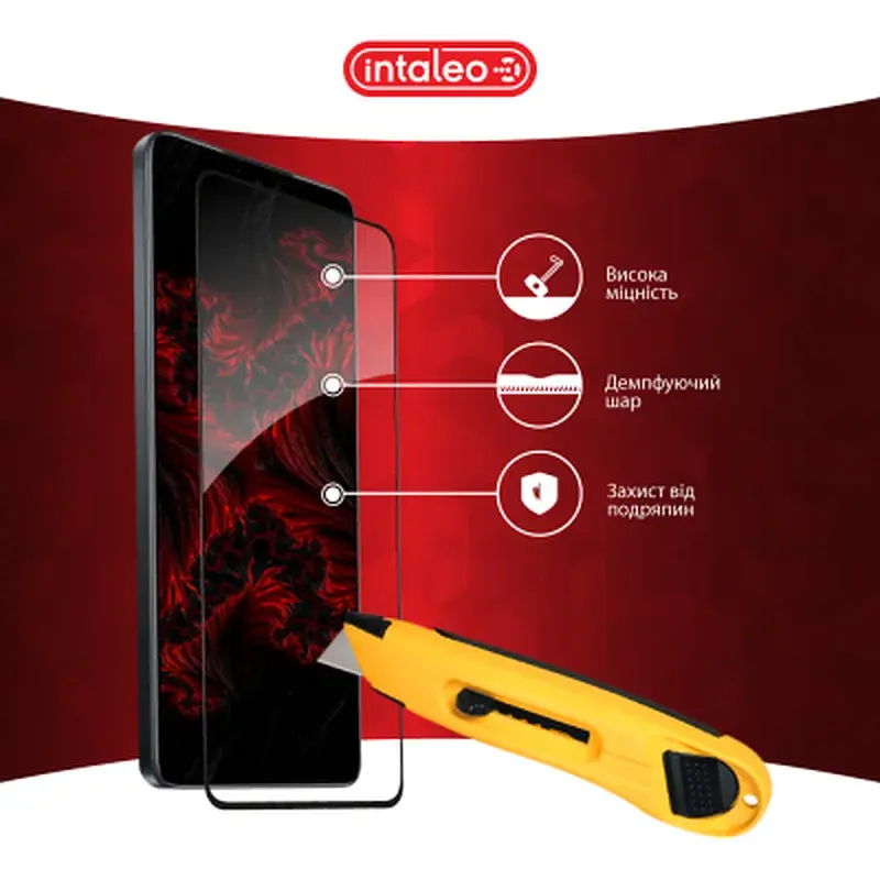 Скло захисне Intaleo Full Glue Xiaomi 14T Black (1283126603365) - фото 5