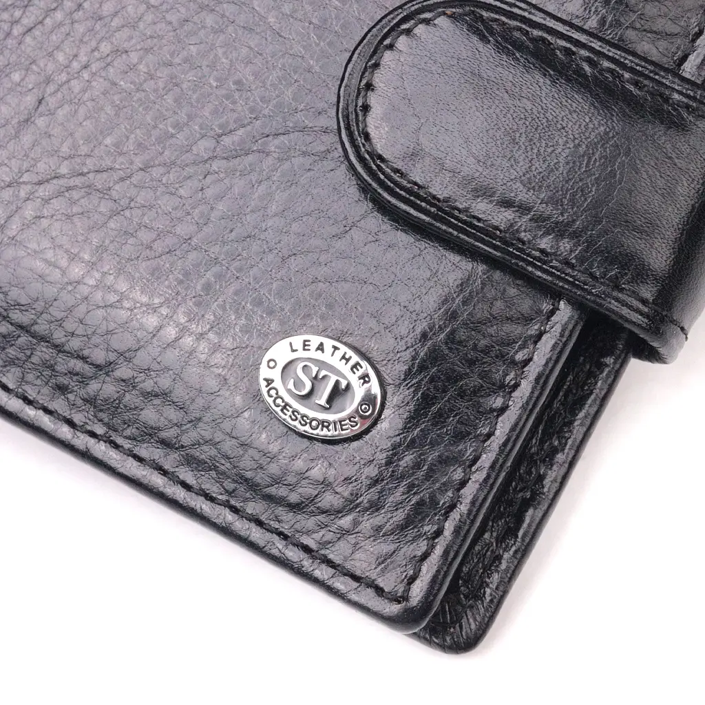 Бумажник кожаный мужской ST Leather 11х9,5х2 см acs0024010 - фото 6