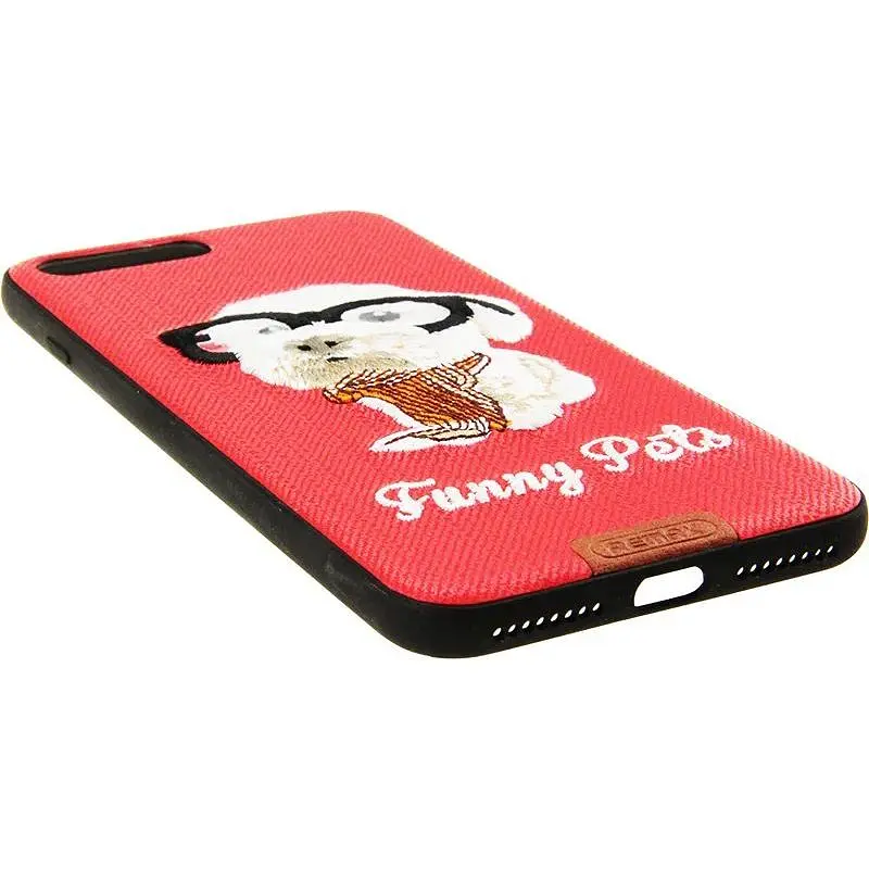 Чохол-накладка Remax Funny Pets Series Case Apple iPhone 7 Plus Red - фото 5
