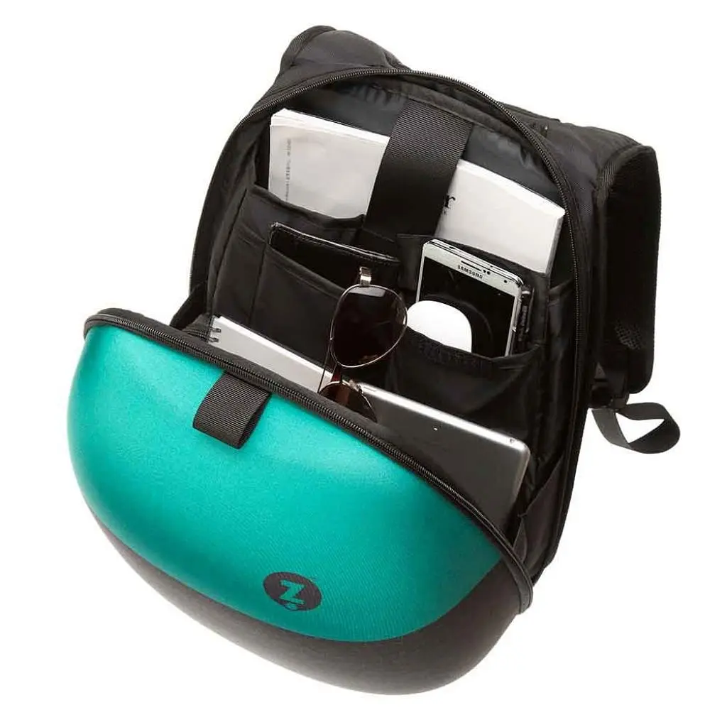 Рюкзак для ноутбука Zipit 14" ShellL Black/Turquoise (ZSHL-BG) - фото 5
