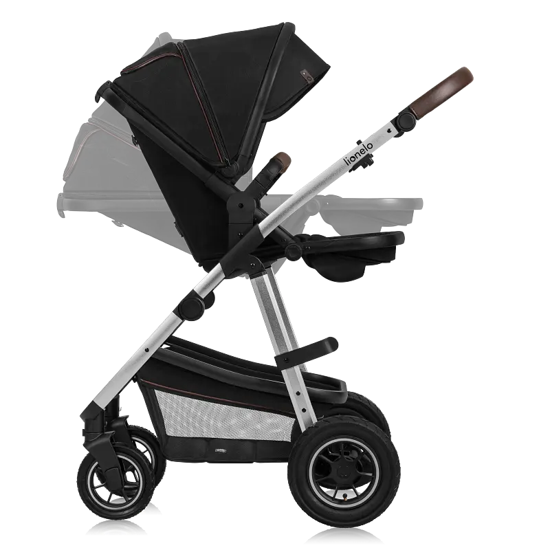 Універсальна коляска Lionelo Amber 2в1 Black Silver (LO-AMBER BLACK SILVER (2in1)) - фото 11
