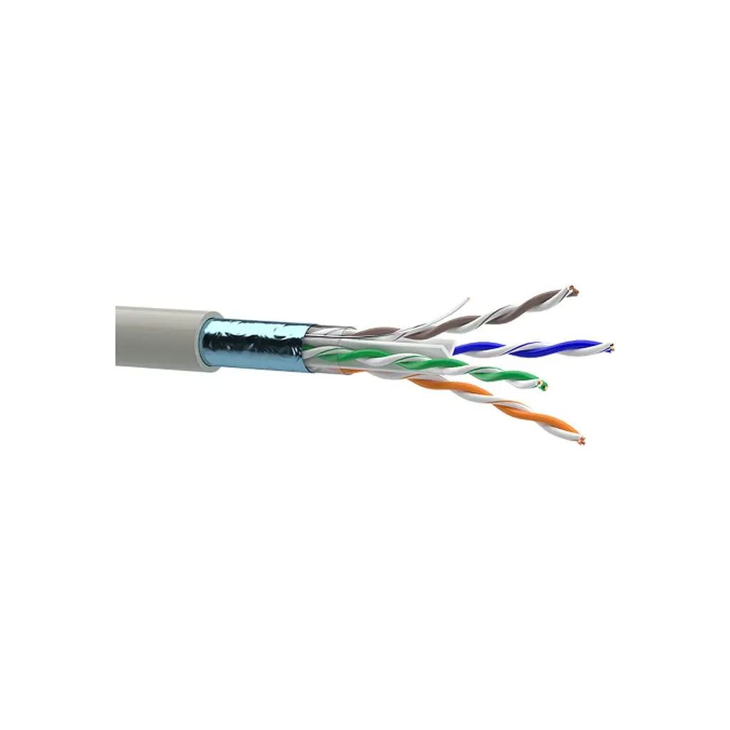 Кабель мережевий OK-Net FTP 305м cat.6 (F/UTP-cat.6) (КПВЭ-ВП (250) 4\*2\*0.54)
