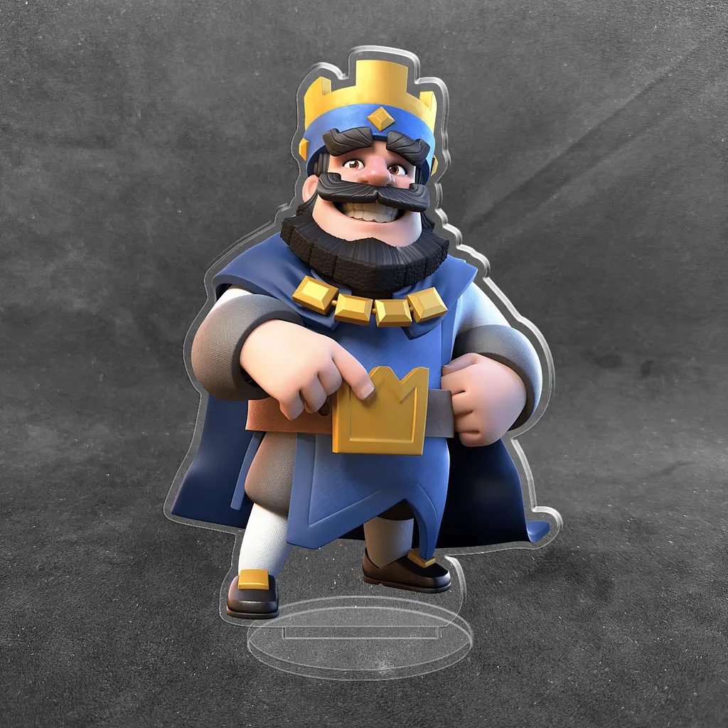 Акрилова колекційна фігурка Clash of Clans, Clash Royale Персонаж Король 1 15 см - фото 2