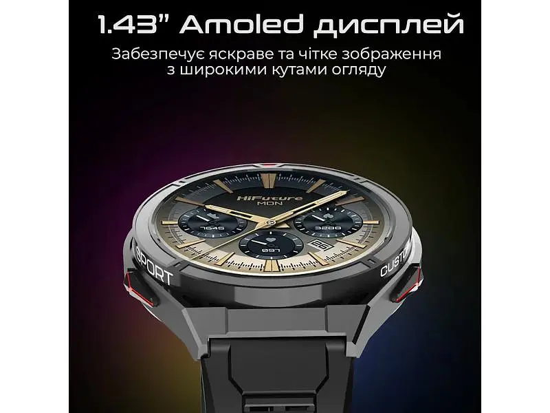 Смарт-годинник HiFuture Active Black-Red - фото 5