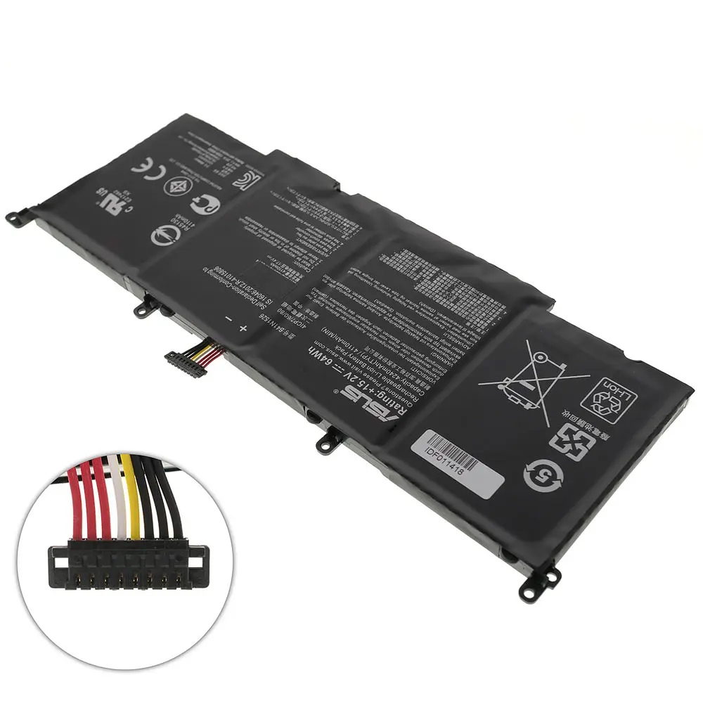 Батарея для ноутбука Asus B41N1526 (GL502VT, GL502VS, GL502VM, FX502VD, FX502VD) 15.2V 4110 mAh 64Wh Black (0B200-01940000) - фото 2