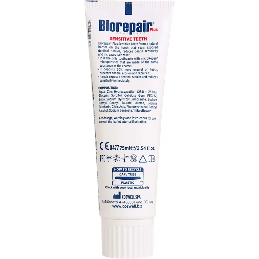 Зубна паста Biorepair Plus Професійне позбавлення чутливості, 75 мл - фото 2