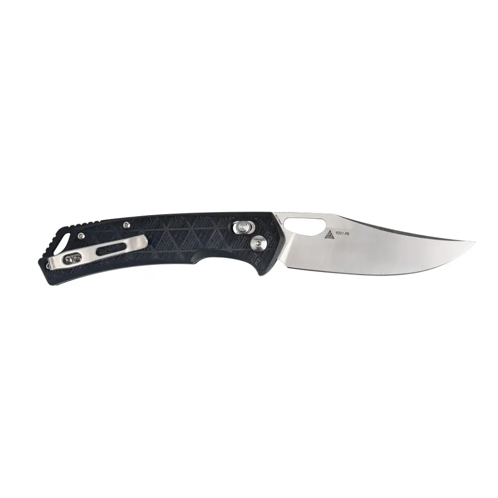 Ніж складаний туристичний SRM Retriever 9201-PB (9 см) 8Cr13MoV / FRN чорний - фото 2
