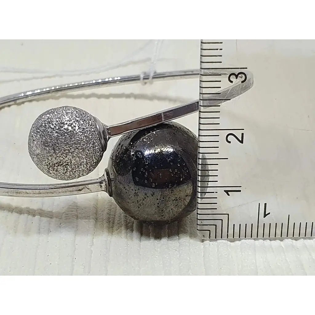 Срібний жорсткий браслет Tango Кулі. 820156С 18 - фото 3