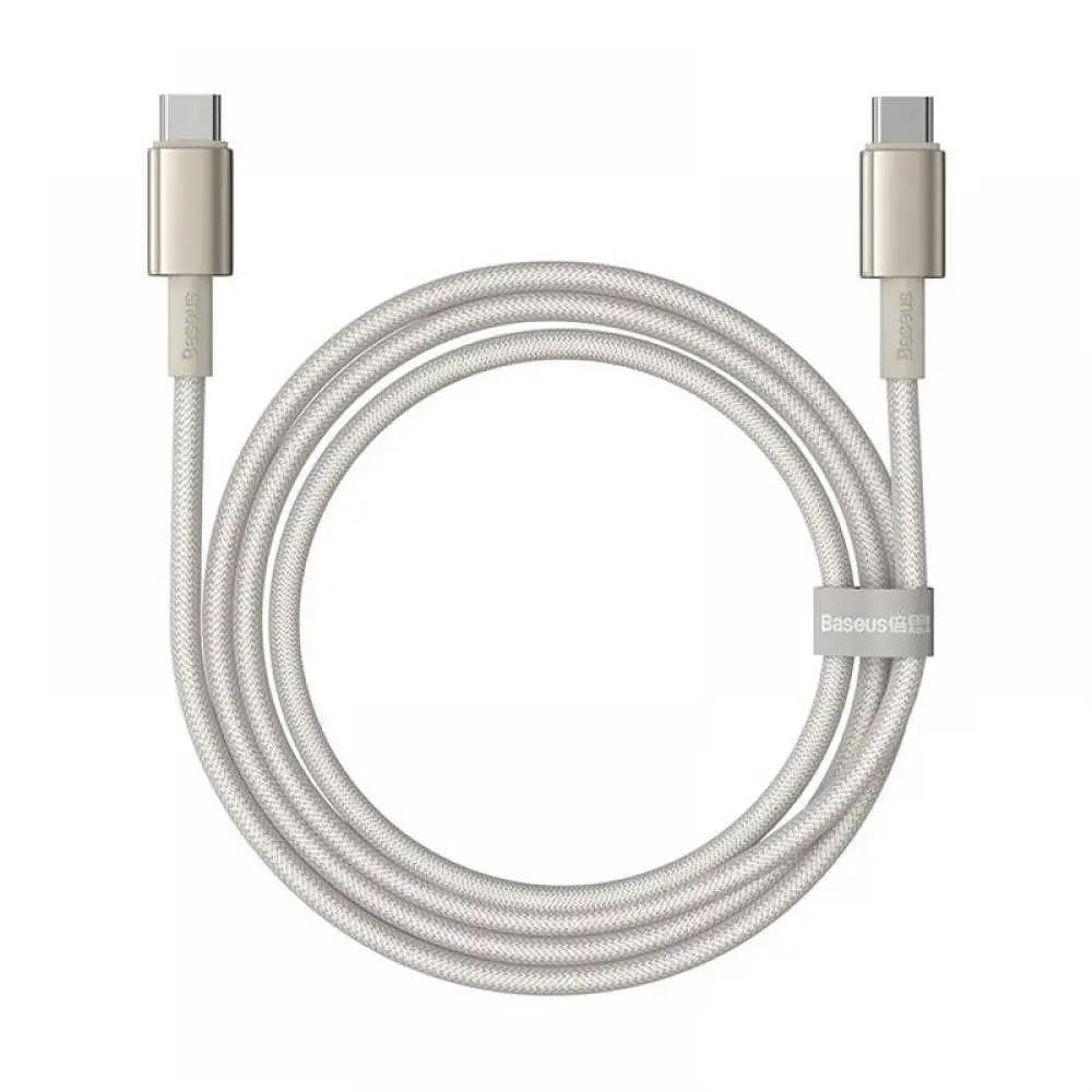 Кабель Baseus USB-C to USB-C Gold 100W 1m (P10319800G21-00) - фото 3
