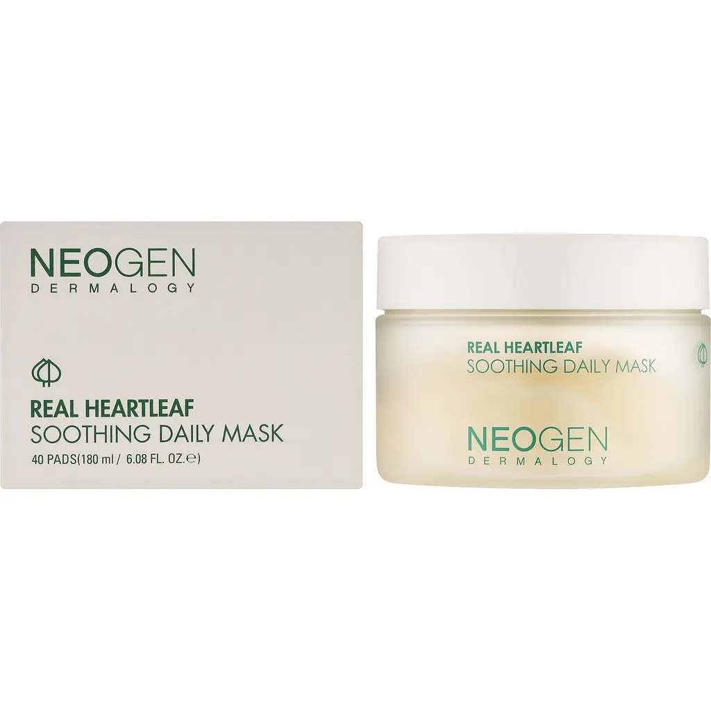 Маски-педи для обличчя Neogen Dermalogy Real Heartleaf Soothing Daily Mask зволожувальні заспокійливі 40 шт. 180 мл - фото 2