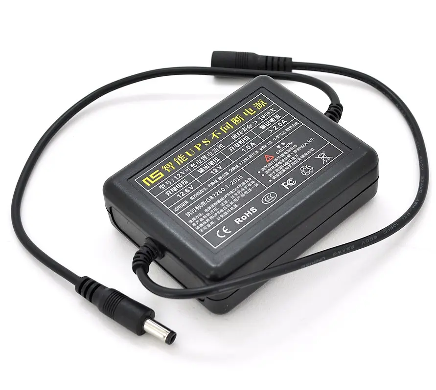 UPS безперебійне живлення Voltronic DC UPS 12 V 1 A елементи Li-ion 2 3.7 2200 мА·год in out DC 5.5x2.5