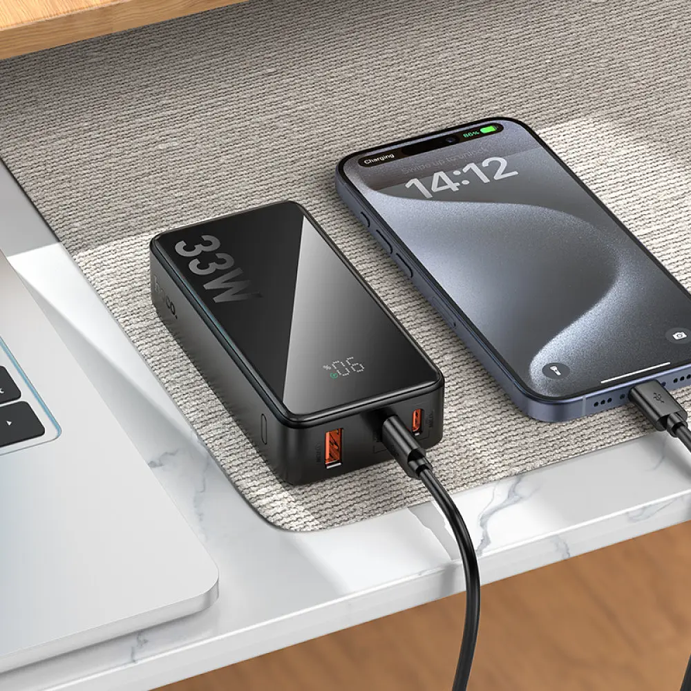 Аккумулятор портативный - умб Hoco Q27 Jewel power bank 10000mAh - фото 4