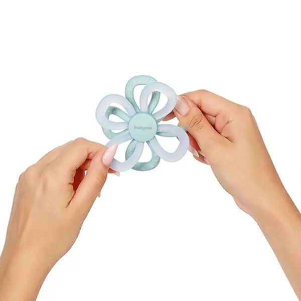 Прорезыватель для зубов BabyOno Цветок силиконовый голубой (1596/02) - фото 3