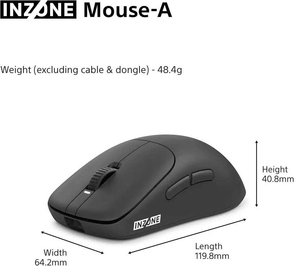 Мышь Sony INZONE Wireless (MSEG500B.E) - фото 7