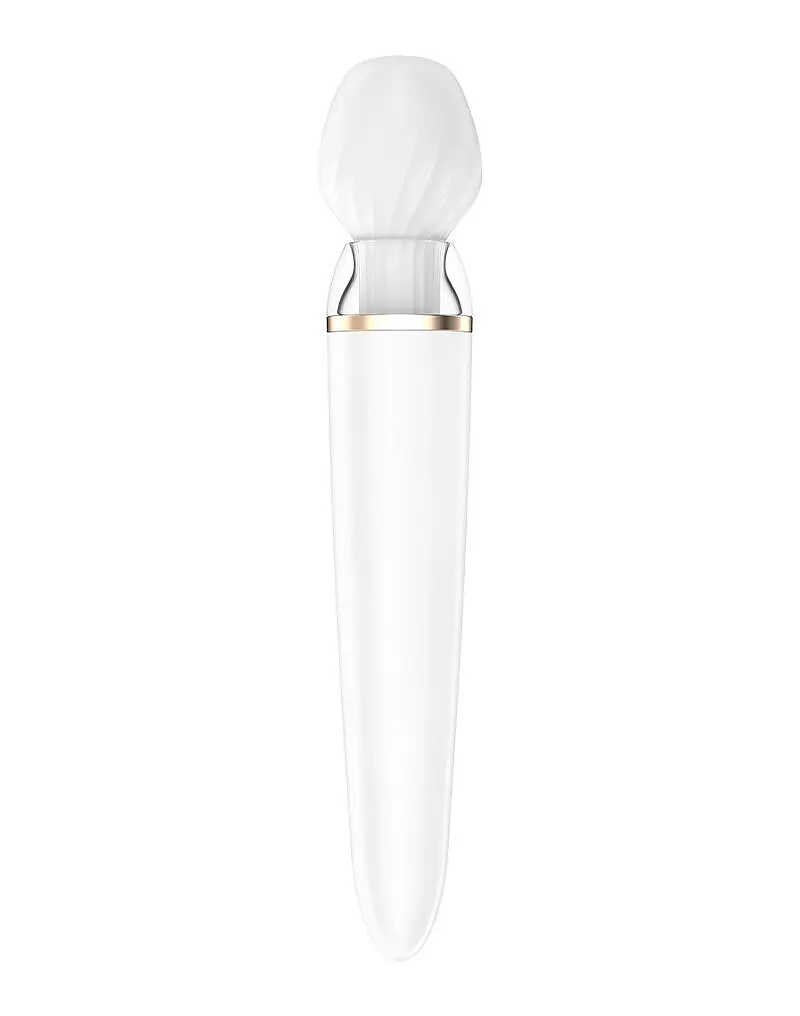 Смарт-вібромасажер зі змінною головкою Satisfyer Double Wand-er - фото 2