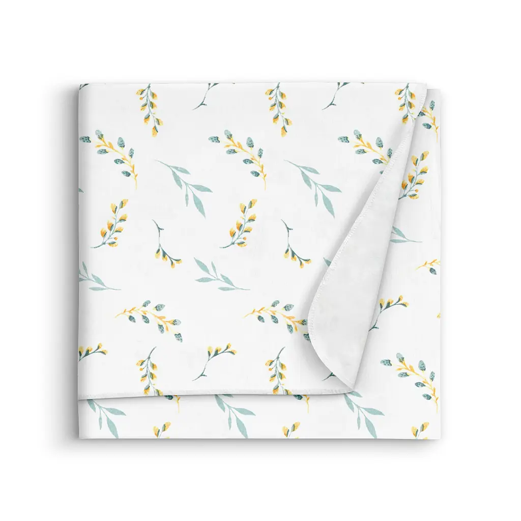 Пеленки фланелевые Cosas Pine Branchlets CS1 80x80 см, мятные. - фото 2