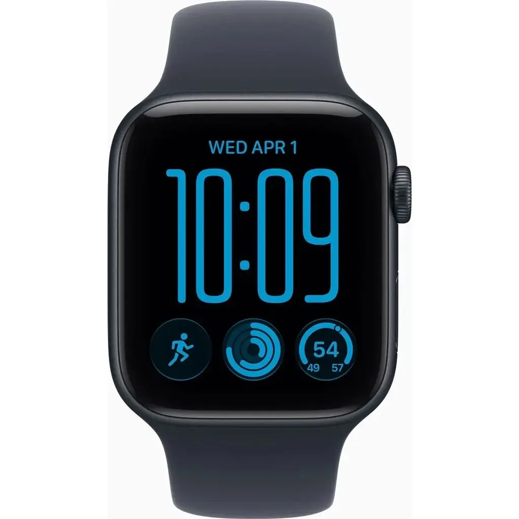 Смарт-годинник Apple Watch SE 3 2026 GPS 44mm Midnight Aluminium Case with Navy Blue Sport Band - M/L (MJL94RK/A) - фото 2
