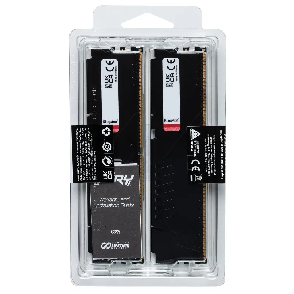 Модуль пам'яті для комп'ютера DDR5 32GB (2x16GB) 6800 MHz Beast Black EXPO Kingston Fury (ex.HyperX) (KF568C34BBEK2-32) - фото 6