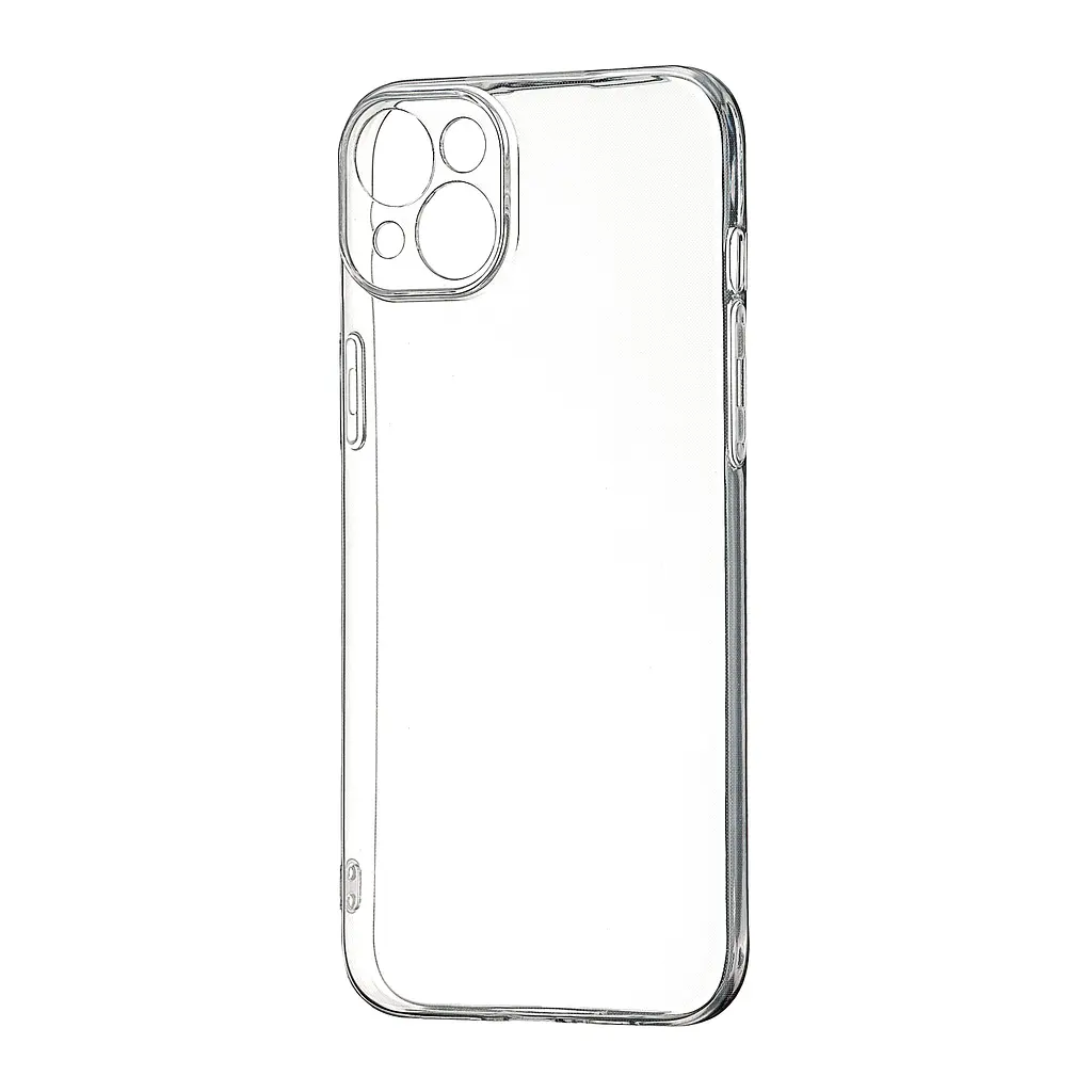 Чохол Silicone Case WS Protected Camera iPhone 15 Plus Прозорий