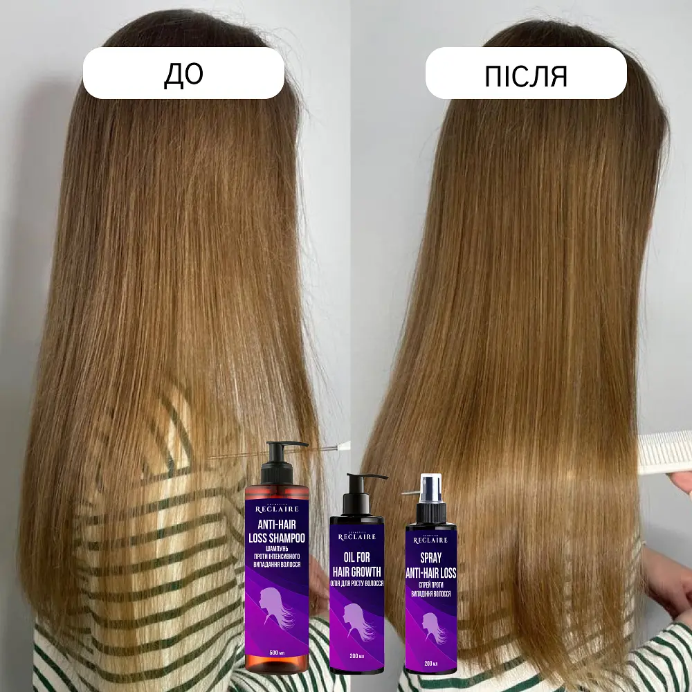 Профессиональный набор от выпадения волос Активатор роста Reclaire cosmetics - фото 8