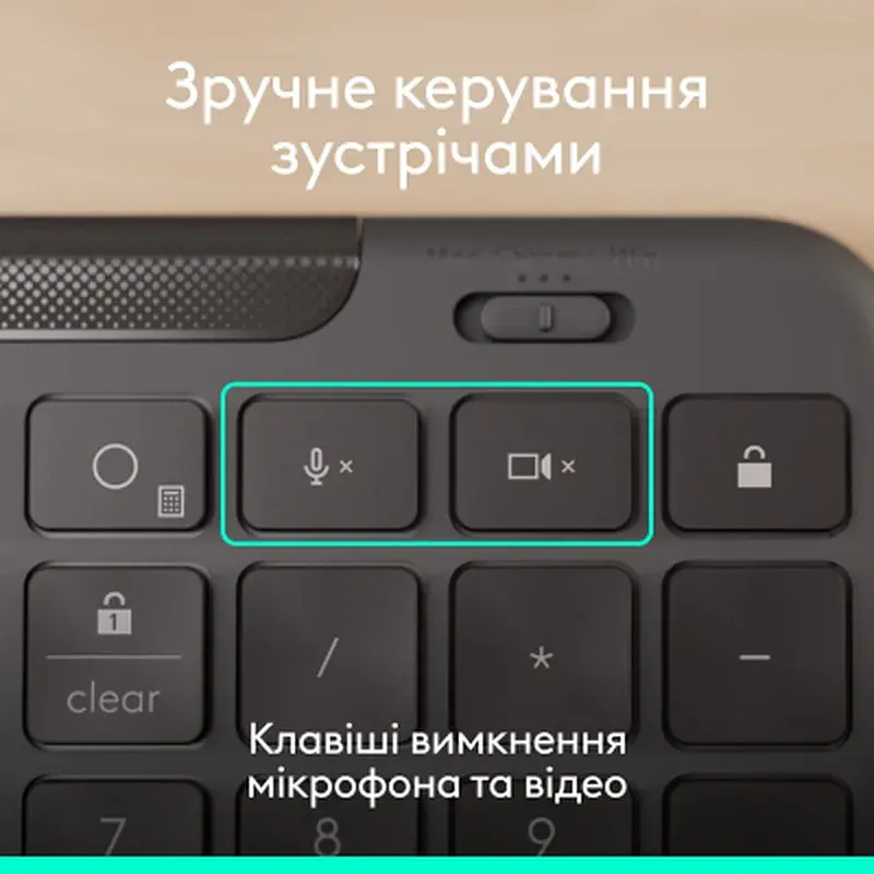 Клавіатура Logitech Signature Slim K620 for Business USB-C UA Graphite (920-013333) - фото 5