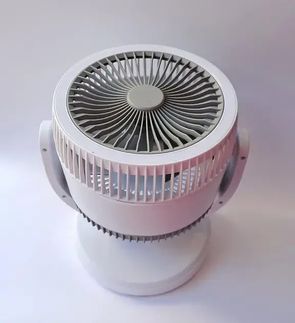 Вентилятор аккумуляторный Mini fan VU-05 FS-25 LED автовращение Белый - фото 3
