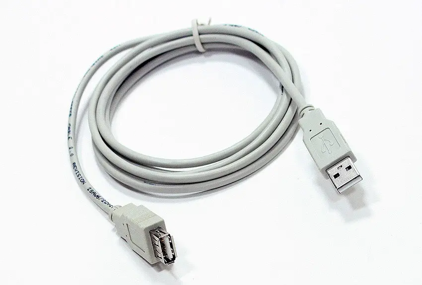 Удлинитель USB (штекер A — гнездо А) 3 метра серая версия юсб 2.0 - фото 2