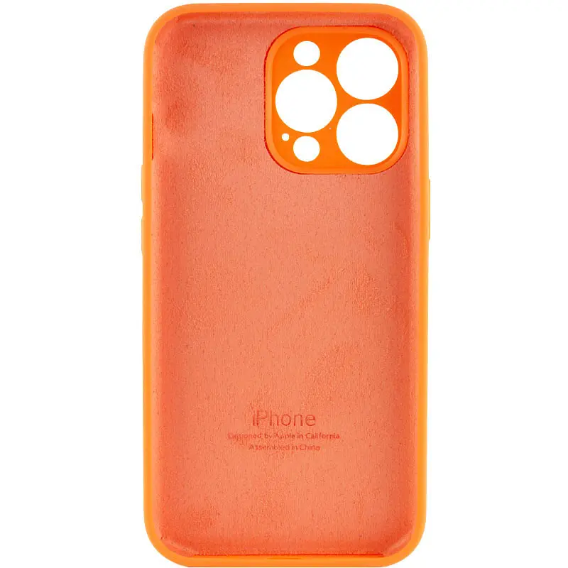 Чохол Silicone Case Full Camera Protective AA для Apple iPhone 14 Pro 6.1" Помаранчевий / Kumquat - фото 2