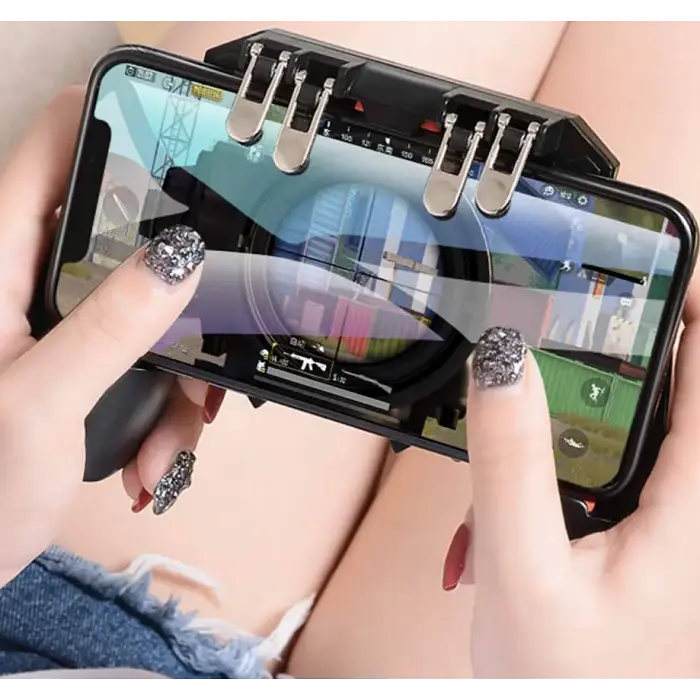 Бездротовий геймпад-тригер для смартфонів Union PUBG Mobile AK66 Чорний - фото 7