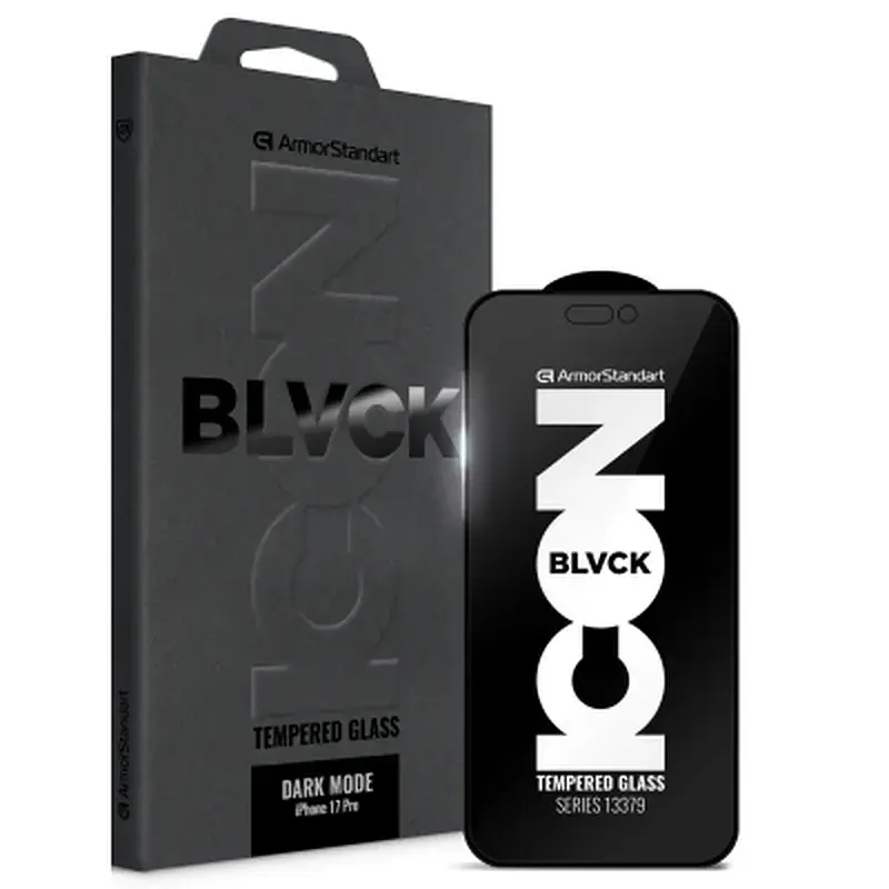 Скло захисне Armorstandart Dark Mode BI Apple iPhone 17 Pro (ARM86629)