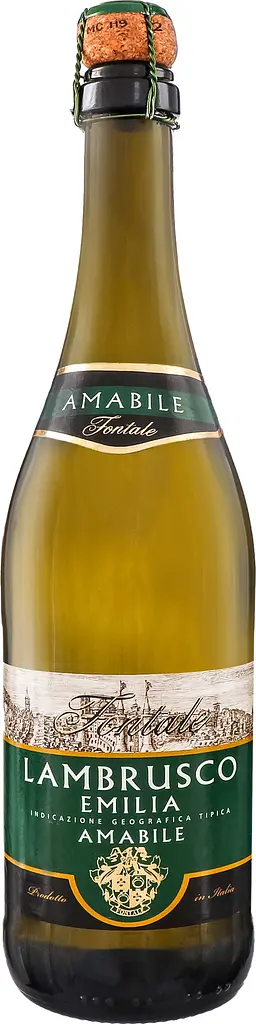 Вино ігристе Fontale Lambrusco Emilia Amabile бiле напівсолодке 0.75 л - фото 3