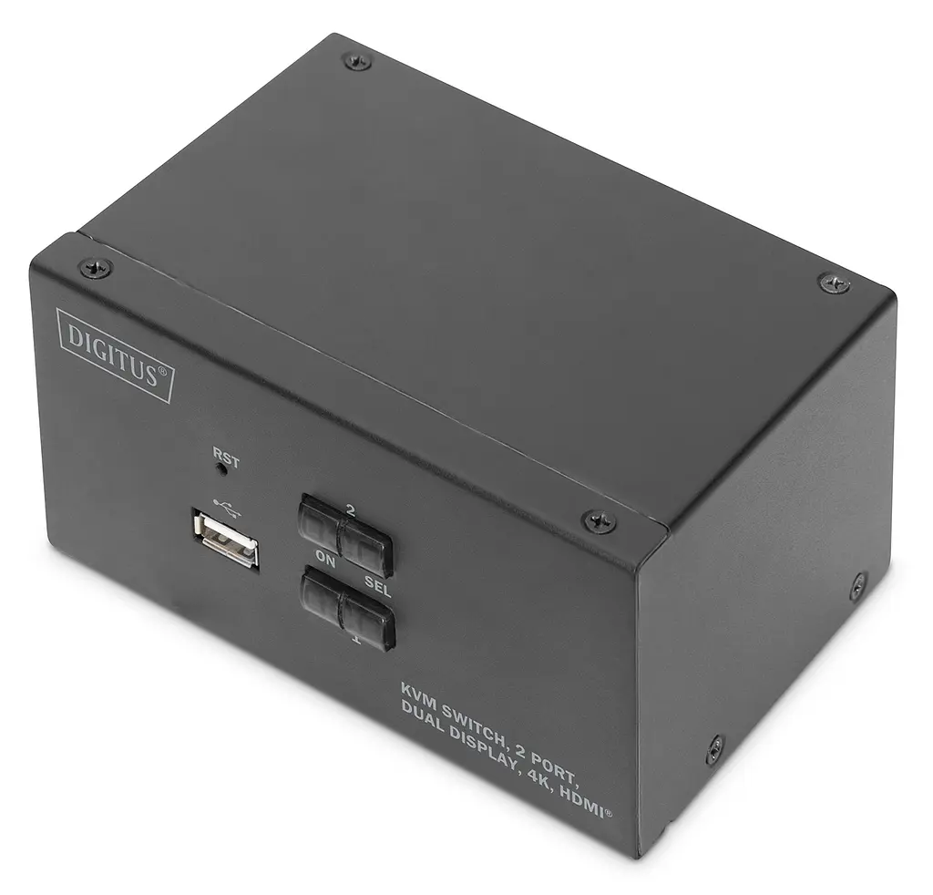 Комутатор Desktop HDMA KVM, 2 Port, Dual Display, 4K Digitus teh0018277 - фото 2
