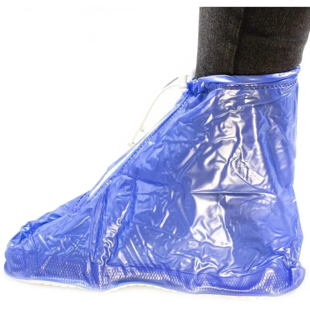 Бахіли на взуття Lesko від води та бруду ПВХ SB-101 2XL (43-44) Blue (15045) - фото 3
