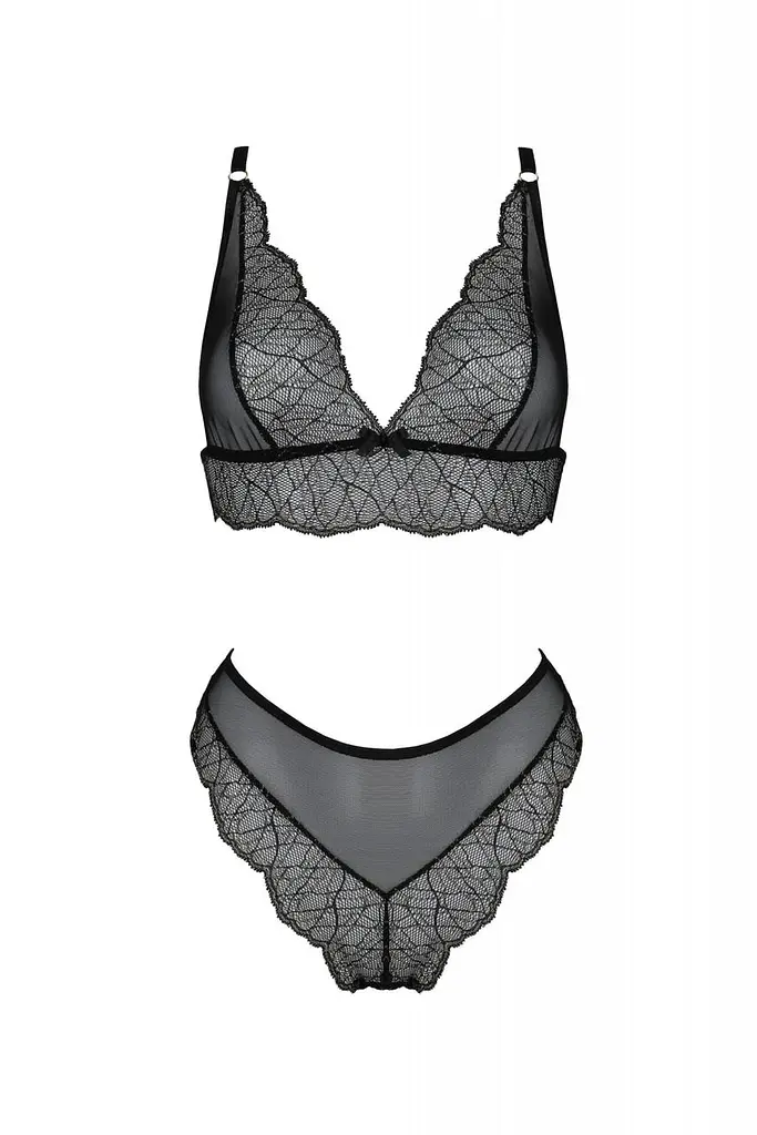 Комплект белья Passion Amberly Set black 4XL/5XL - фото 3