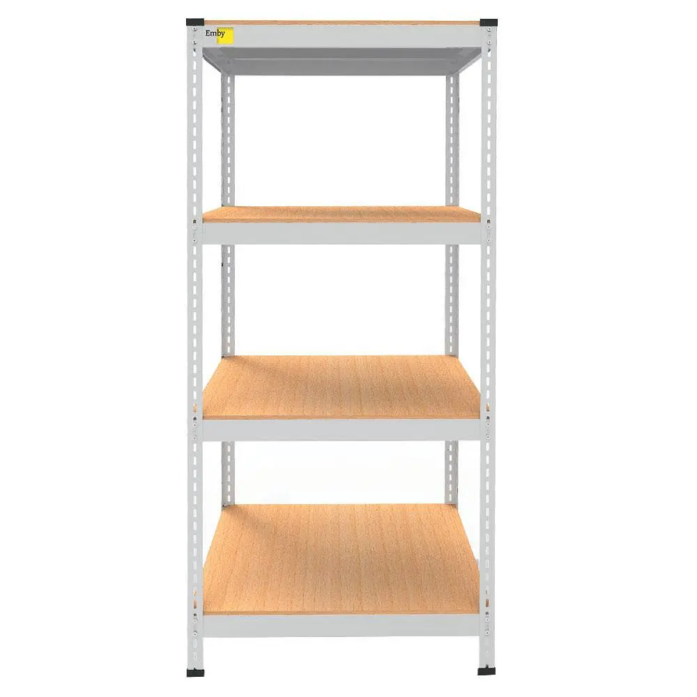 Металевий стелаж Emby Light Series (розмір 1500х900x600мм) 4 полиці ДСП до 100кг Білий - фото 2