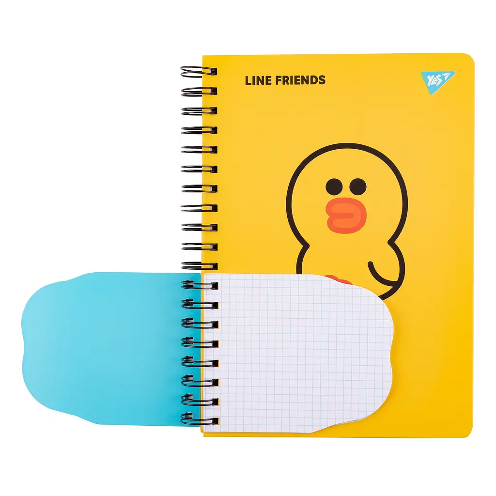 Блокнот YES 2в1 В5+В7 80арк.+20арк. Line Friends Sally клітинка (151780) - фото 2