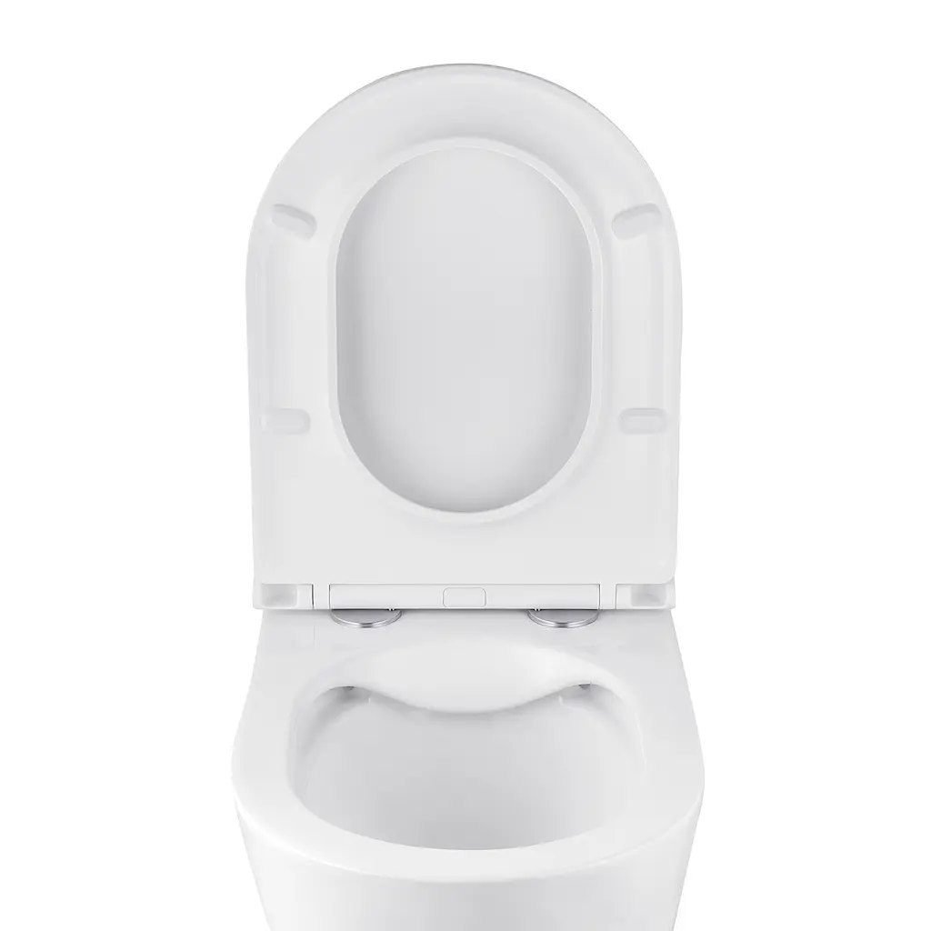 Комплект 4 в 1: Инсталляция Grohe Rapid SL 3 в 1 38772001 + Унитаз безободочный Kroner Armada WHI513636 RIMLESS с сиденьем Slim Duroplast / Soft-close / Quick relase (38772001KA513636) - фото 7