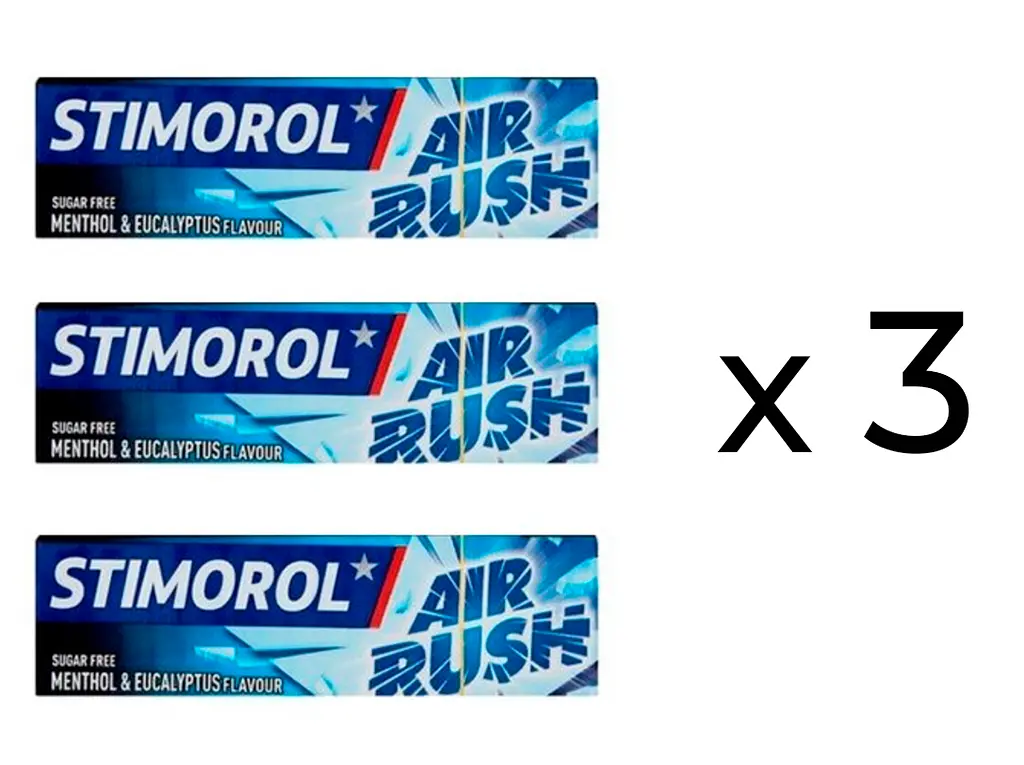 Жуйки Stimorol Air Rush Menthol Eucalyptus 3х10шт (17.02.2025) - фото 3