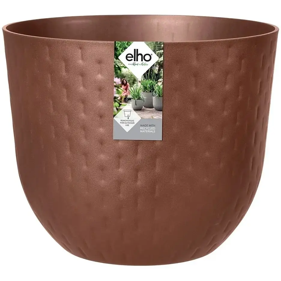 Вазон Elho Fuente Grains 30х24 см коричневий (480226)