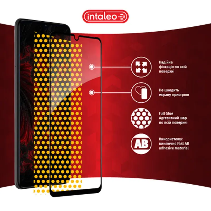 Скло захисне Intaleo Full Glue ZTE Blade A72 Black (1283126545573) - фото 7