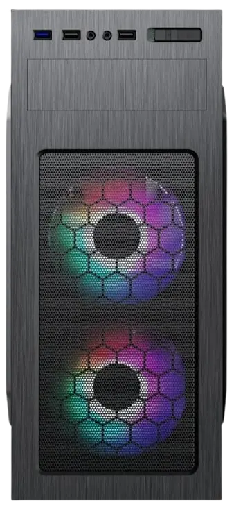 Корпус GameMax MT525-2U3TYC FRGB Black (MT525-2U3TYC-3FAN) - фото 2